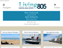 Tablet Screenshot of living805.com